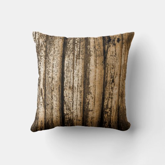 Rustige Huwelijkscadeaus Faux Wood - Aangepaste pi Kussen (Achterkant)