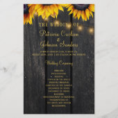 Rustige huwelijksceremonie met zonnebloempitten (Voorkant)