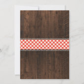 Rustige I DO BBQ Couples Shower Engagement Party Kaart (Achterkant)