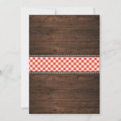 Rustige I DO BBQ Couples Shower Engagement Party Kaart (Achterkant)