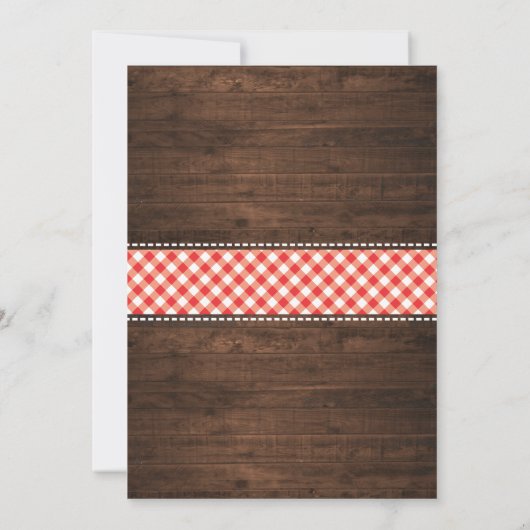 Rustige I DO BBQ Couples Shower Engagement Party Kaart (Achterkant)