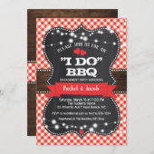Rustige I DO BBQ Couples Shower Engagement Party Kaart (Voorkant / Achterkant)