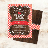Rustige I DO BBQ Couples Shower Engagement Party Kaart