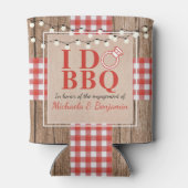 Rustige I Do BBQ Engagement Party-koppels — Shower Blikjeskoeler (Achterkant)