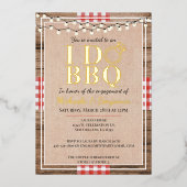 Rustige I Do BBQ Engagement Party-koppels — Shower Folie Uitnodiging (Voorkant)