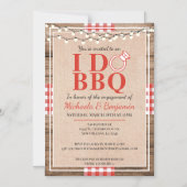 Rustige I Do BBQ Engagement Party-koppels — Shower Magnetische Uitnodiging (Voorkant)