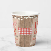 Rustige I Do BBQ Engagement Party-koppels — Shower Papieren Bekers (Links)