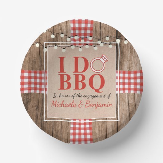 Rustige I Do BBQ Engagement Party-koppels — Shower Papieren Kommen (Voorkant)