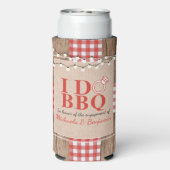 Rustige I Do BBQ Engagement Party-koppels — Shower Seltzer Blikjeskoeler (Seltzer Achterkant)