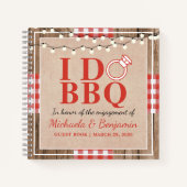 Rustige I Do BBQ Engagement Party - Paar Guest Boo Notitieboek (Voorkant)