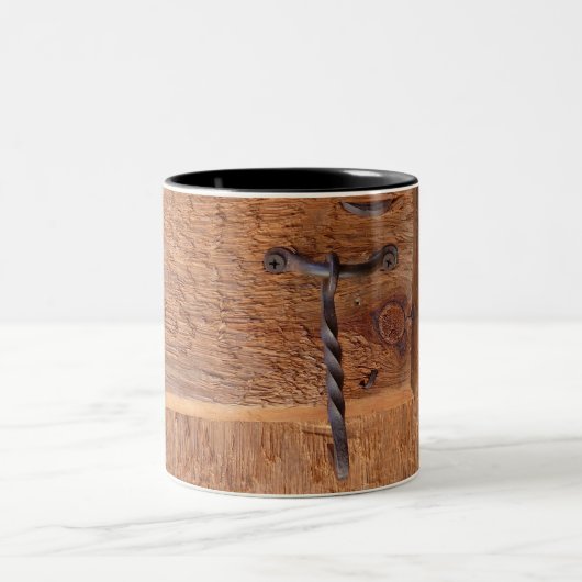 Rustige ijzerklep tweekleurige koffiemok (Center)