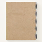 Rustige  illustratie van levensmiddelen notitieboek (Achterkant)