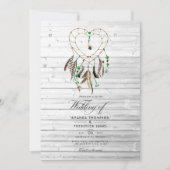 Rustige Indiase legende Tribale Boho Bruiloft Kaart (Voorkant)