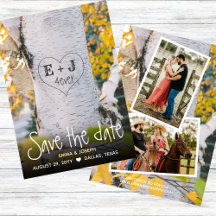 Rustige Initialen 4ever Hart Carved Tree Wedding
