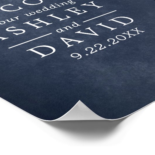 Rustige Initialen met snijtanden Poster (Hoek)