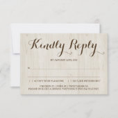 Rustige inzending van de reactiekaart RSVP kaartje (Voorkant)