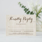 Rustige inzending van de reactiekaart RSVP kaartje (Staand voorkant)