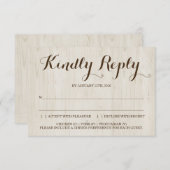 Rustige inzending van de reactiekaart RSVP kaartje (Voorkant / Achterkant)