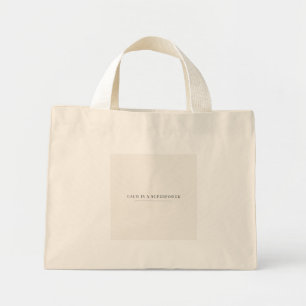 Rustige Is Een Superkracht Boodschappentas – Minim Mini Tote Bag