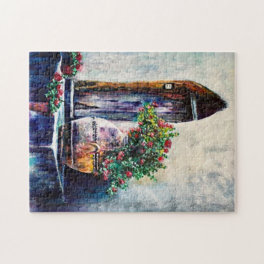 Rustige Italiaanse Europese kunstMulticolor Legpuzzel (Horizontaal)