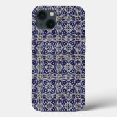 Rustige Italiaanse tegels Azulejo Blue White Geome Case-Mate iPhone Case (Achterkant)