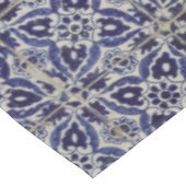 Rustige Italiaanse tegels Azulejo Blue White Geome Tafelkleed (Gekanteld)
