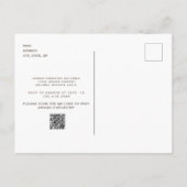 Rustige Ivy & Lichten Hood Fence QR Code Baby show Uitnodiging Briefkaart (Achterkant)