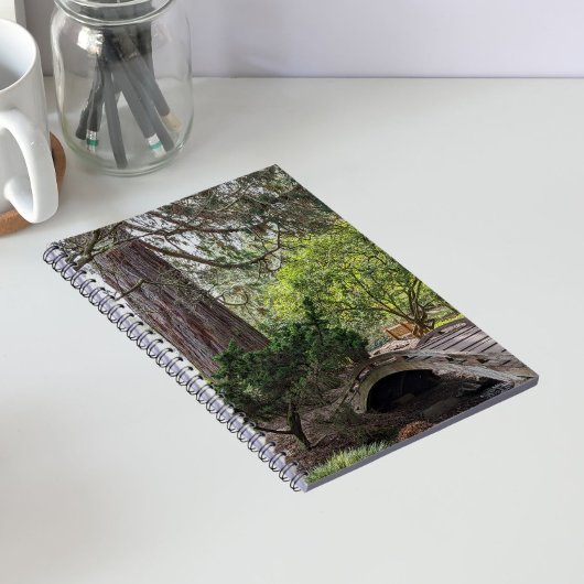 Rustige Japanse botanische tuin Notitieboek