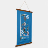Rustige Japanse Carpo-kunst Hangend Wandkleed (Gebogen)