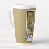 Rustige Japanse Carpo Kunst Latte Mok (Linkerhoek)