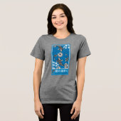 Rustige Japanse Carpo-kunst Tri-Blend Shirt (Voorkant volledig)