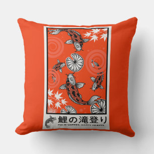 Rustige Japanse Karper Kunst Kussen