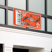 Rustige Japanse Karper Kunst Spandoek (Buitenkant Gebouw)