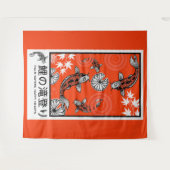 Rustige Japanse Karper Kunst Wandkleed (Voorkant (horizontaal))