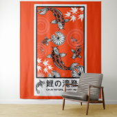 Rustige Japanse Karper Kunst Wandkleed (In situ)