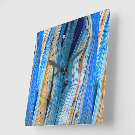 rustige jeneverenplanken vierkante klok (Hoek)