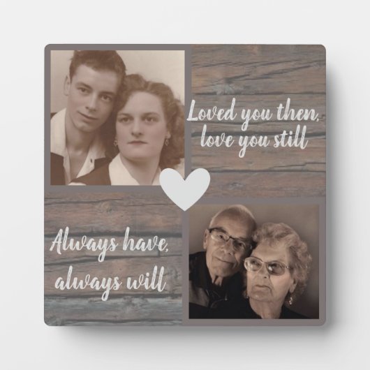 Rustige Jubileum tablet Plaque met Easel Fotoplaat (Voorkant)