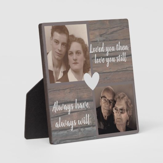 Rustige Jubileum tablet Plaque met Easel Fotoplaat (Voorkant)