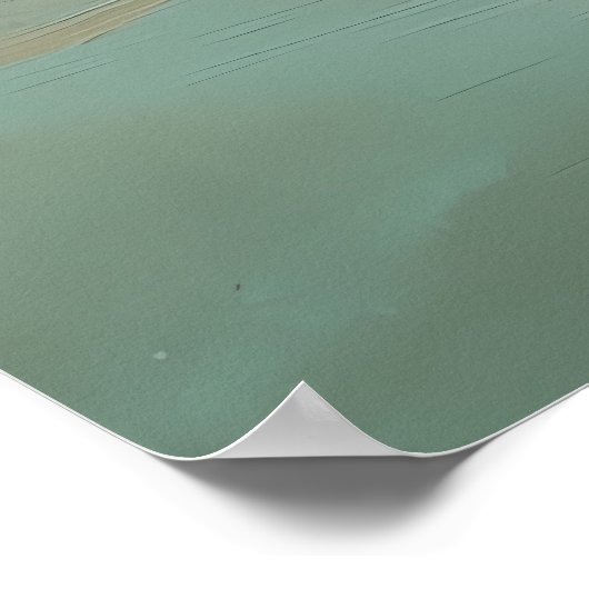 Rustige kaars Meditatie Art Poster (Hoek)