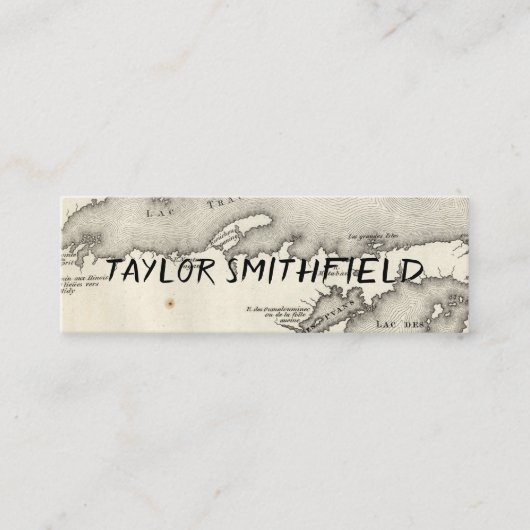 rustige kaart mini visitekaartje (Voorkant)