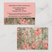 Rustige Kaart van de Blossom Blossom-informatie va (Voorkant / Achterkant)