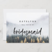 Rustige Kaart van de Boom Bridesmaid van de Bergde