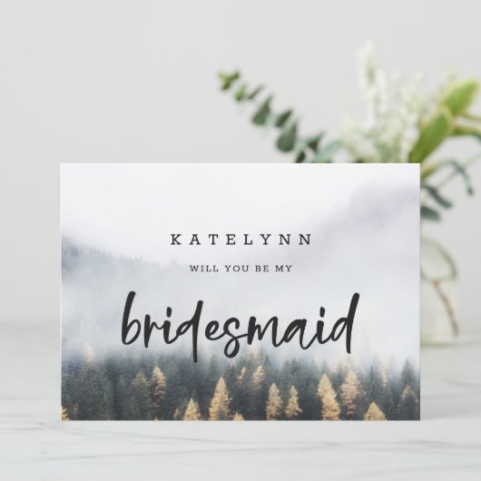 Rustige Kaart van de Boom Bridesmaid van de Bergde (Staand voorkant)