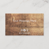 Rustige Kaart van de Eigen Loyalty van de Hout Visitekaartje (Achterkant)