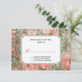 Rustige Kaart van het lentesovenweddenschap RSVP (Staand voorkant)