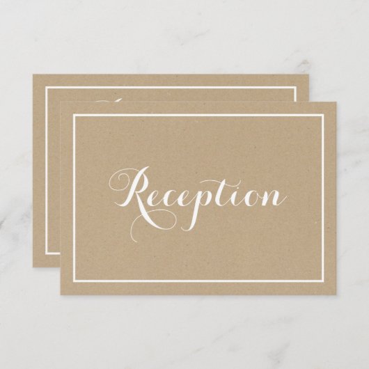 Rustige  Kaart voor het opnemen van het Manuscript (Voorkant / Achterkant)