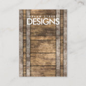 Rustige Kaart voor metalen houten verharding Visitekaartje (Voorkant)