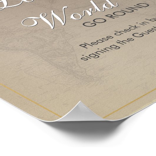 Rustige Kaart Vrijgezellenfeest Reizigerpartij Inl Poster (Hoek)