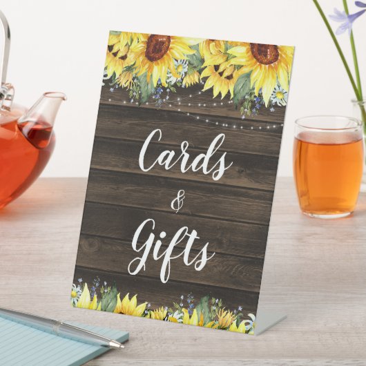 Rustige Kaarten en cadeautjes voor zandbloemen Reclamebord Met Voetstuk (Insitu)