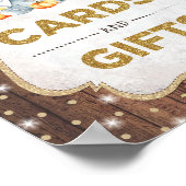 Rustige Kaarten en pompoen Elephant-Baby shower Poster (Hoek)